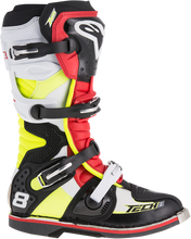 BOOT TECH 8RS BK/RD/YL