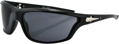 SUNGLASS FL SHINY BLK SMK