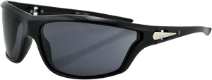 SUNGLASS FL SHINY BLK SMK