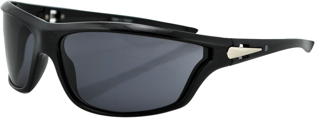 SUNGLASS FL SHINY BLK SMK