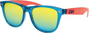 Throwback Minty Sunglasses Blue/Orange W/Smoke Yellow