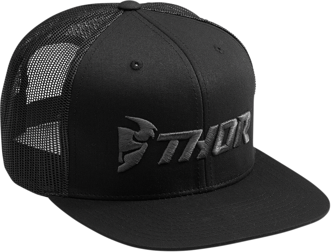 HAT S8 TRUCKER SNAP BK/GY