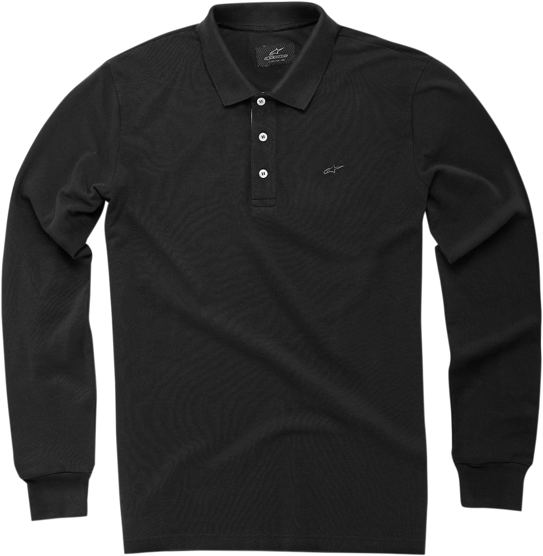 POLO CAFE LS BK