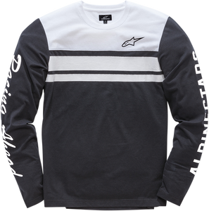 TEE LS KNIT 2-STR BLK