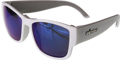 GOMER BOMB FLOATING SUNGLASSES GLOSS WHITE W/BLUE MIRROR