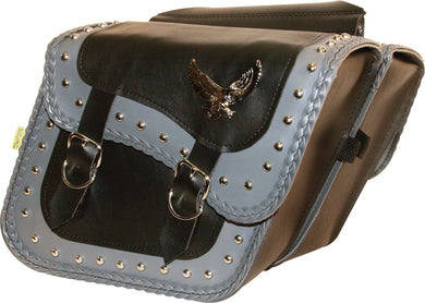 COMPACT SLANT GRAY STUDDED