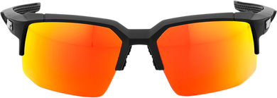SUNGLASS SPCE BLK/RD MIR