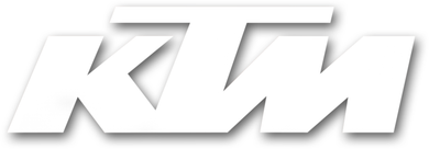 DECAL 3' DIE CUT KTM WHT