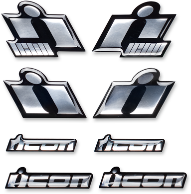 CHROME DECAL SET