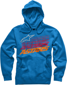 HOODY HASHED BLUE