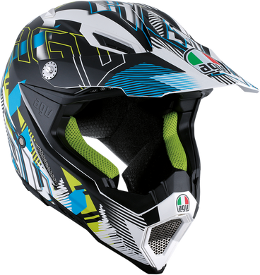 HELMET AX8 EVO WHT/CYN