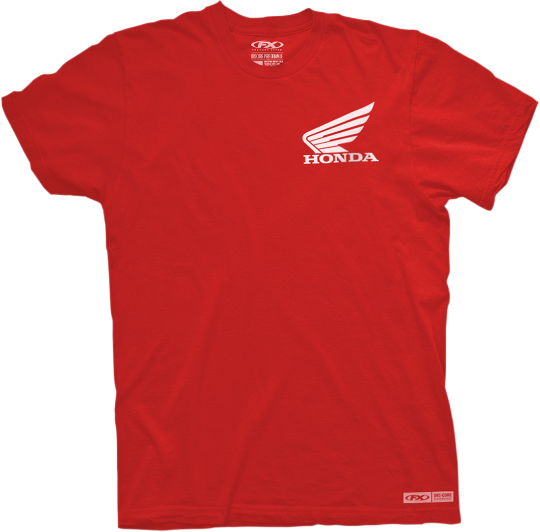 TEE DRI-CORE HON RED