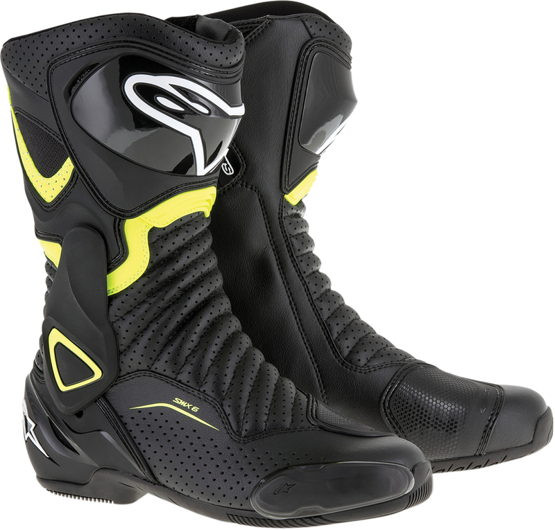 BOOT SMX-6V2 VNT BK/YL – MOTOSTYLEONLINE