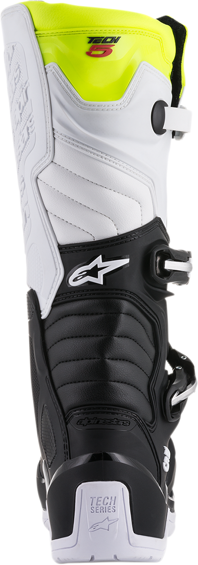 BOOT T5 BK/WT/YL FL