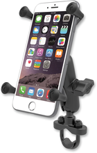 RAM HANDLEBAR RAIL MOUNT WITH U-BOLT BASE AND UNIVERSAL X-GRIP FOR LARGE PHONE/PHABLET CRADLE