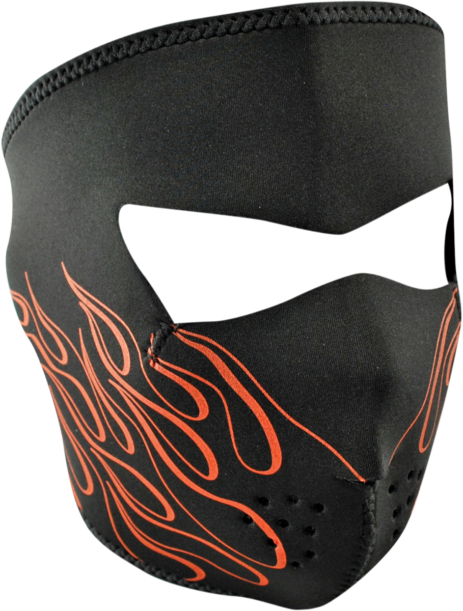 FACE MASK ORANGE FLAME