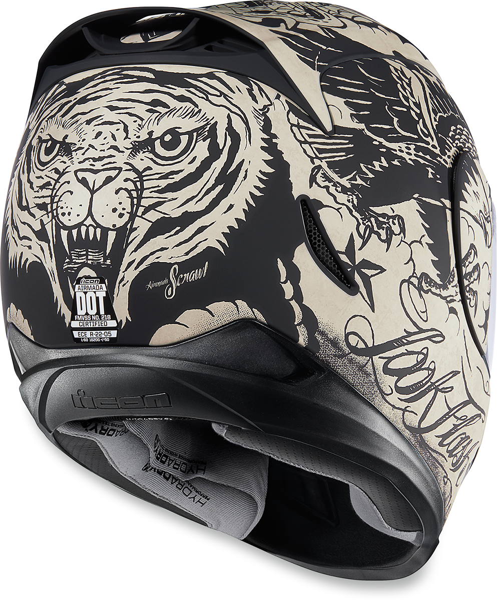 HELMET AM SCRAWL WHT