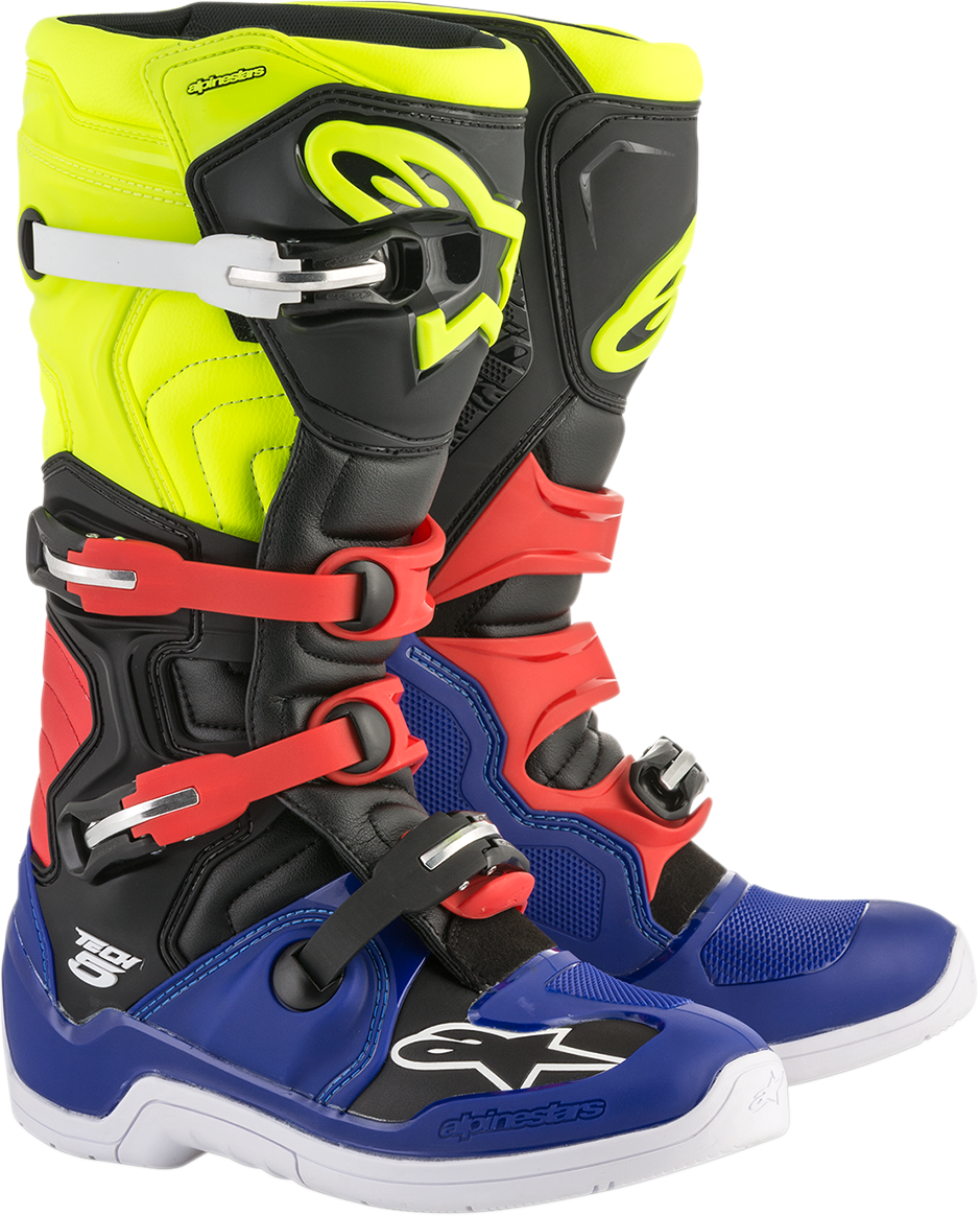 BOOT T5 BL/BK/YL FL/RD