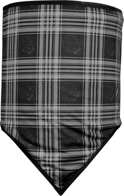 Combo Gaiter Cozy Fleece Skull Plaid