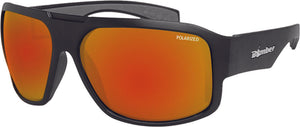 MEGA BOMB SUNGLASSES MATTE BLACK W/RED MIRROR POLARIZED