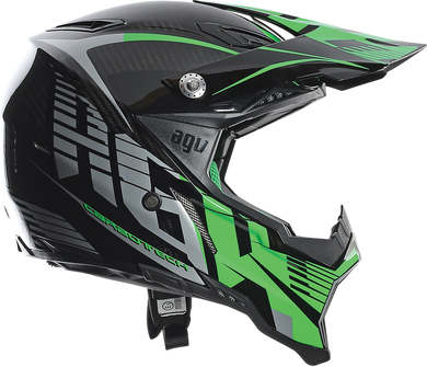HELMET AX8 CARBN GN/GY