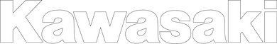 DECAL KAWASAKI WHT 3'
