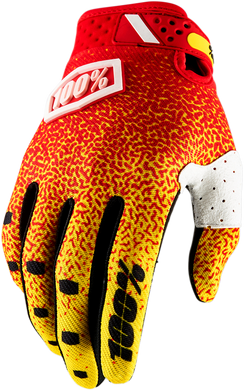 GLOVE RIDEFIT RED/YLW