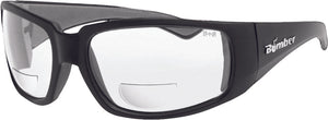 STINK-BOMB SAFETY SUNGLASSES MATTE BLACK W/CLEAR