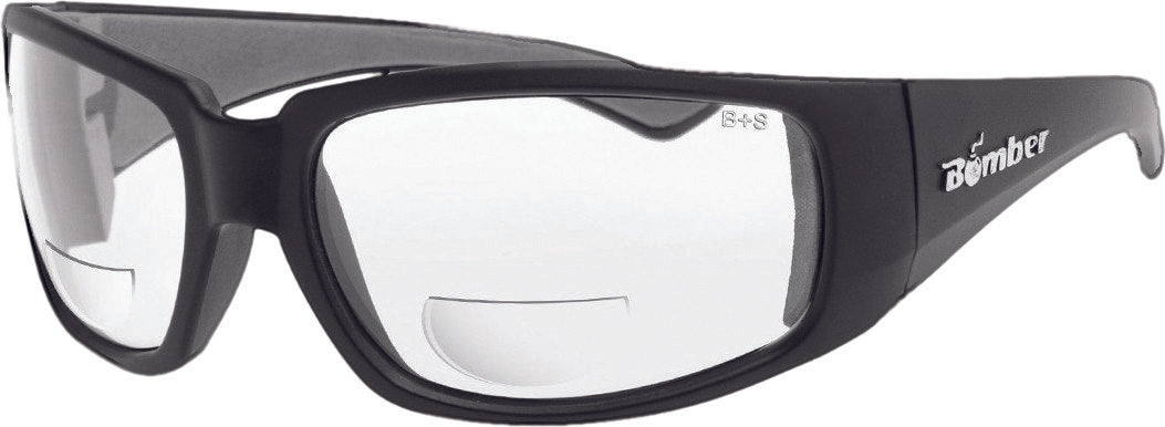 STINK-BOMB SAFETY SUNGLASSES MATTE BLACK W/CLEAR