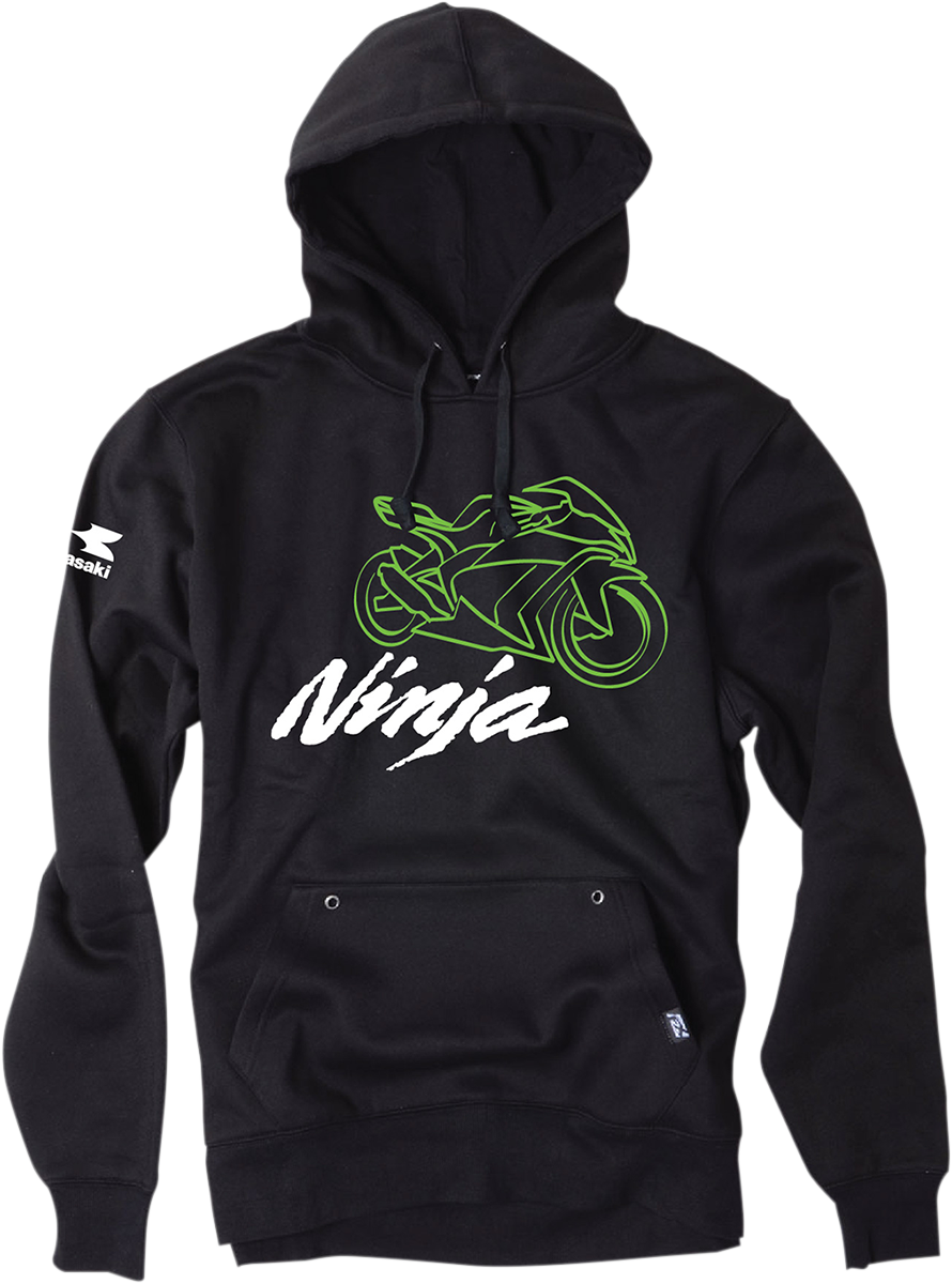HOODY KAW NINJA BLK