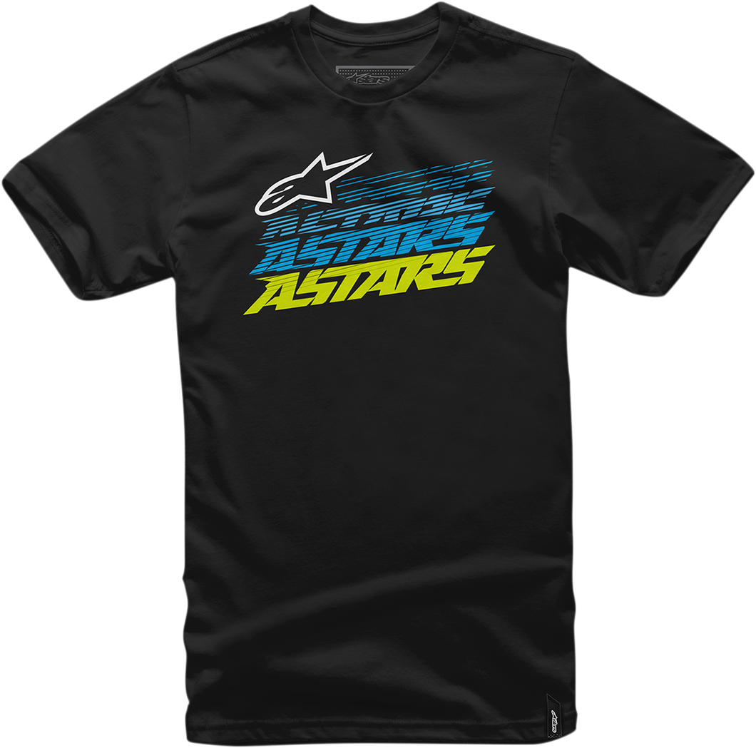 TEE HASHED BLK