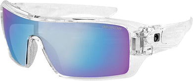 Paragon Sunglasses Clear W/Blue Mirror Lens