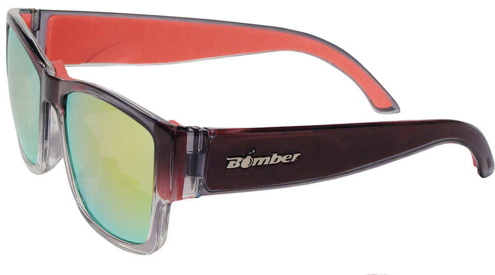GOMER BOMB FLOATING SUNGLASSES CRYSTAL SMOKE W/RED MIRROR