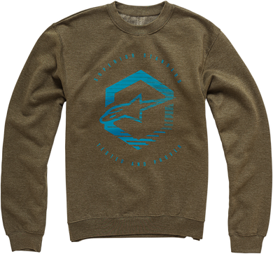 FLEECE VIGIL CREW GRN