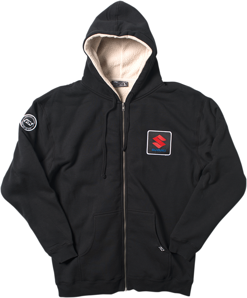 Z-HOODY SHERPA SUZ BK