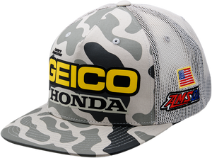 GEICO SNOW CAMO SNAPBACK HAT