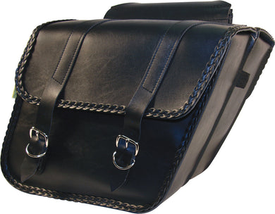 BRAIDED SLANT SADDLEBAG