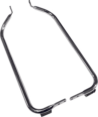 CHROME SADDLE BAG SUPPORT KIT 1997-2008 FLH/FLT MODELS