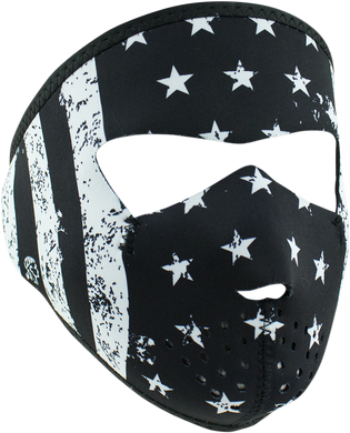 FULL MASK BLK/WHT FLAG