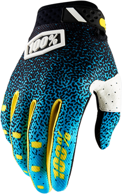 GLOVE RIDEFIT CYAN/BK