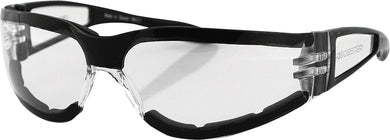 Shield Ii Sunglasses Black W/Clear Lens