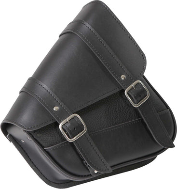 BLACK SYN LEATHER SWINGARM BAG 10.5