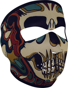 NEOPRENE FULL FACE PSYCHEDELIC SKULL
