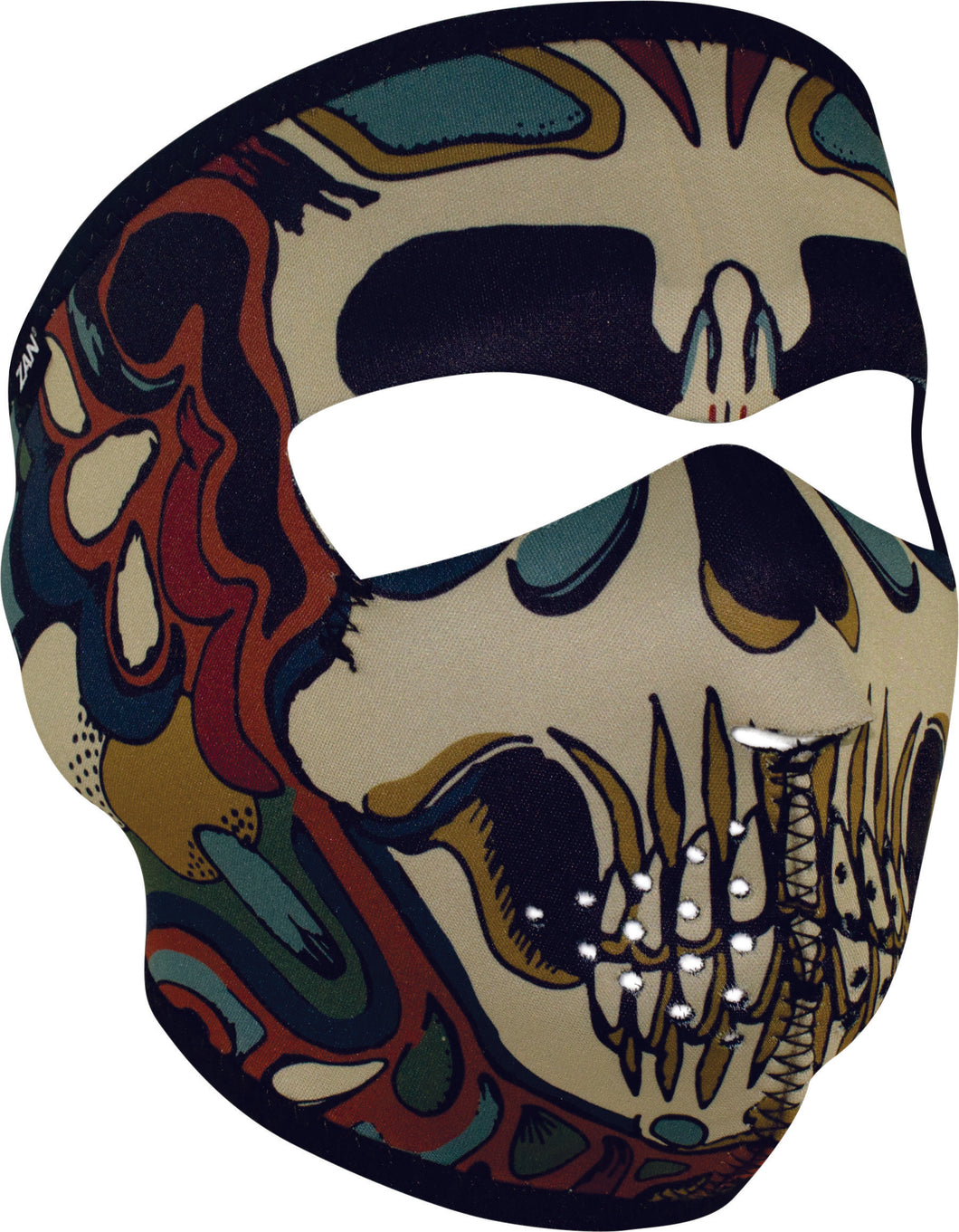 NEOPRENE FULL FACE PSYCHEDELIC SKULL