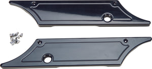 P1 SADDLE BAG LATCH COVERS 93-13 SMOOTH BLK