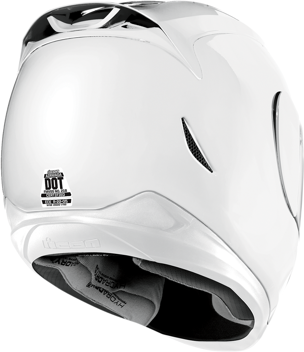 icon airmada solid motorcycle helmet HELMET AIRMADA WHT – MOTOSTYLEONLINE