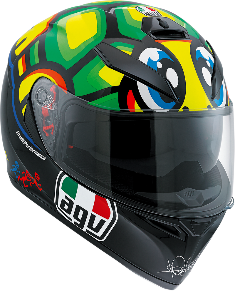AGV K3SV サンバイザー機能 ロッシレプリカFIVE CONTINENTS AGV K-3 SV 5 Five continents Helmet - ChampionHelmets.com