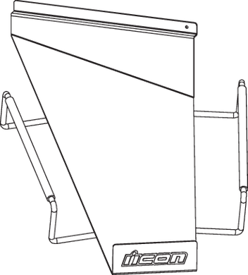 SLATWALL HELMET SHELF RH