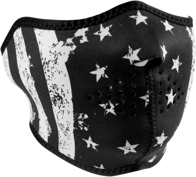 HALF MASK BLK/WHT FLAG