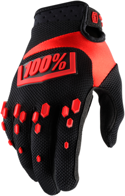GLOVE AIRMTC YTH BK/RD
